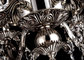 Black European Retro Crystal Chandelier 6 Light , Antique Traditional Glass Chandeliers supplier