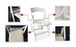 white outdoor resin folding american wedding chair, wimbledon chair, rental chair