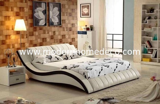 Brand new Italian design leather bed LATINO in 2 color versions (queen & king)