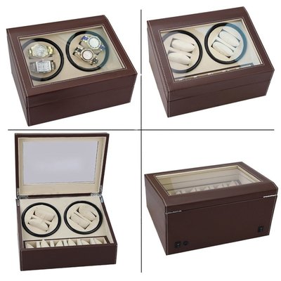 new version 4+6 watch winder black brown red wholesale factory