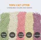 pet products tofu cat litter milk fragrance, 100% food grade good clumping sand