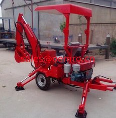 China 18HP diesel mini excavator towable digger backhoe export supplier