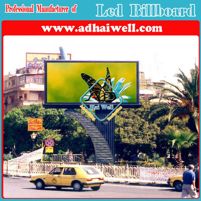 China Custom Design Outdoor Full Color Video LED Screens Billboard Steel Structure supplier