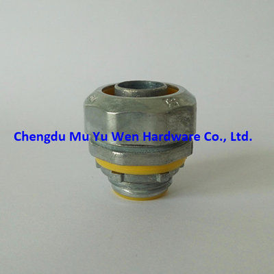 Factory direct supply UL standard liquid tight straight zinc die cast connector with insulated throat