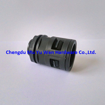High quality AD 10.0 black nylon plastic straight connector for PA flexible conduit