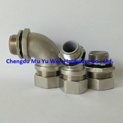 25mm straight, 90d elbow, 45d elbow liquid tight stainless steel fittings with metric thread