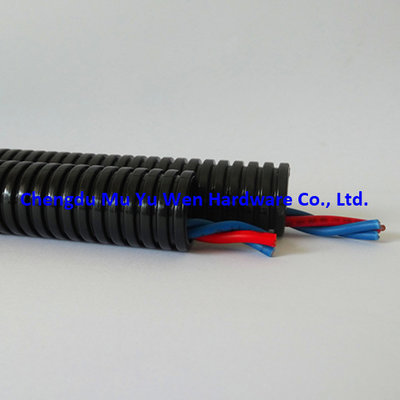 AD7.0 balck nylon flame retardant flexible conduit for cable protection and management
