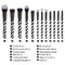 OEM Professional high quality wood handle synthetic face makeup brush set factory supplier
