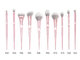 OEM high quality plastic handle synthetic cosmetic brush set manufacturer supplier