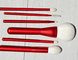 OEM high quality 6pcs JF goat natural hair makeup brushes set factory supplier
