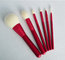 OEM high quality 6pcs JF goat natural hair makeup brushes set factory supplier