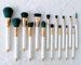 OEM high quality professional 15 pcs synthetic makeup brushes set factory supplier