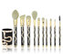 OEM Snake professional 10 pcs synthetic cosmetic makeup brush set factory supplier