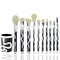 OEM Snake professional 10 pcs synthetic cosmetic makeup brush set factory supplier