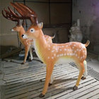 customize size animal fiberglass statue large milu deer model as decoration statue in garden /square / shop/ mall