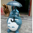 life size comic  theme cartoon statue totoro character statue for garden/ plaza/ shopping mall deco