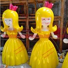 japanese famous movie cartoon  statue of fiberglass colorful  for  garden model props