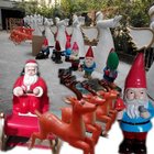 event party celebration christmas  party decoration colorful statue Santa man in garden/ hall/ supermarket