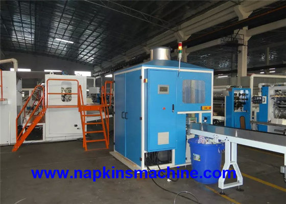 China Carton Box Packing Facial Tissue Production Line With Log Saw Cutting Machine supplier
