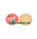 promotional metal tin coaster with cork in round shape with custom printing