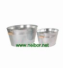 galvanized metal oval beer bucket oval tub oval basin beer cooler 17Litres 34Litres