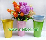 galvanized tall french flower pots flower bucket 2L 7L 13.5L