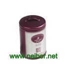 Round tea caddy tea can tea tin container with handle