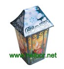 custom printing house shape tin box