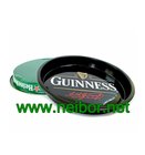 Bar use or beer promotional use large round metal tin serving tray with custom Logo and graphic