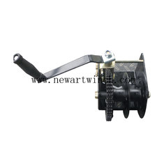 China 1100kg Black Worm Gear Winch Without Cable and Strap For Lifting supplier