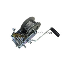 China 2500lbs Factory Price Zinc Plated Hand Winch With Brake, Cable Hand Winch For Sale supplier