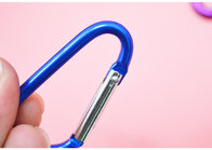 D shape hook keychain climbing carabiner 5# 4.7cm aluminium climbing hook traveling outsports keychain