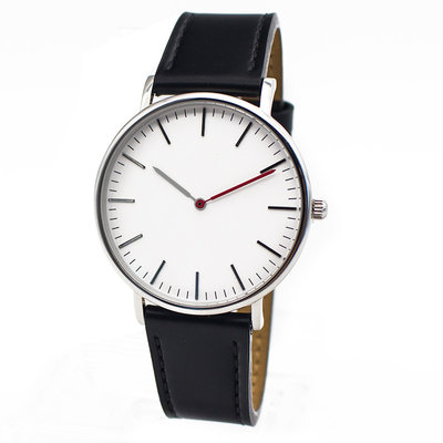 Two hands 39mm stainless steel men quartz fashion interchagable leather watch supplier