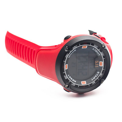 Red strap Multifunction Digital Watches with 20mm Bands width , CE approved supplier