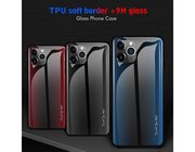 TPU+Glass with glossy suface for iphone 11, 2019 iphone 11 Pro, Max