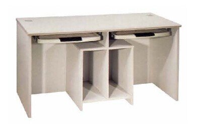 China double seat computer table furniture,#MJ014 supplier