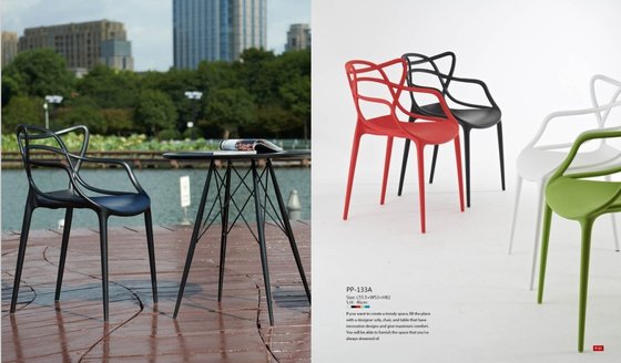 China Russell Molded PP Arm Chair Philippe Starck masters chair China factory/Master chair supplier