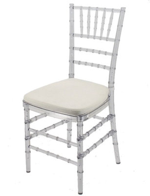China clear tiffany chair clear tiffani chair with cushion wedding chair furniture supplier