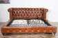 classical old style antique leather bed furniture supplier