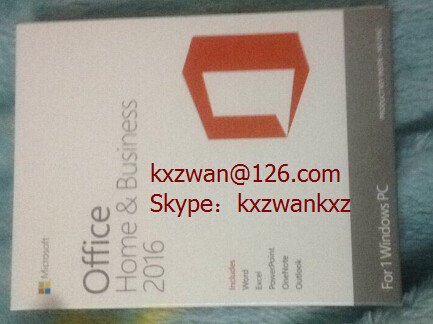 China Wholesale Microsoft Office 2016 Home and Business PKC with new Retail FPP Keys supplier