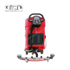 V5 Red Single Brush Battery Powered Mini Floor Tile Cleaning Machine, Electric Floor Scrubber Machine