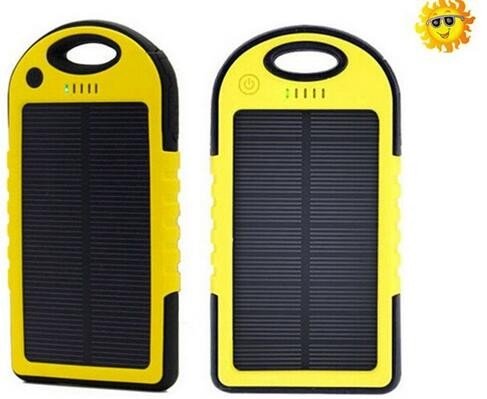USB 4000mAH Portable Solar Power Bank High capacity With LED Torch