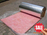 pink roofing glass wool rolls thermal insulation materials