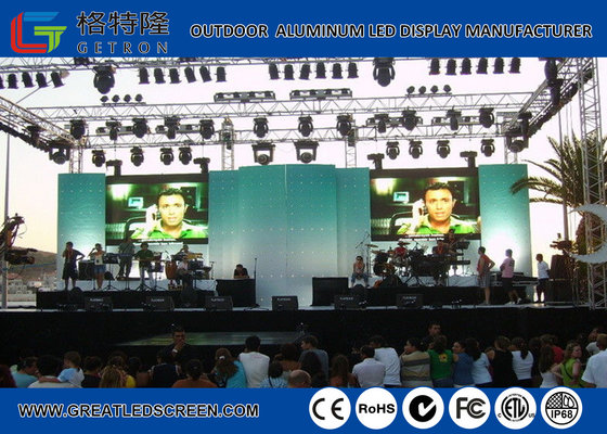 China Large rental Outdoor Full Color Graphic LED Display Screen For Events supplier