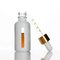 30ml matte white boston bottle with one side window silk screen,amber ink pipette for CBD oil supplier
