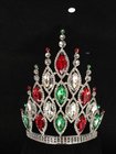 Big stones rhinestone pageant crowns crytal pageant crowns USA pageant supplier china rhinestone manufacturer
