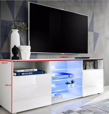 China TV stand Cabinet and open storage options Chipboard with melamine finish Oak and White supplier