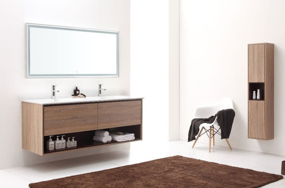 China Good Quality Wall Hung Bathroom Vanities Modern Washbasin Bathroom Mirror Cabinet Vanity Bathroom supplier