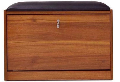 China 1door wooden storage shoe cabinet stool supplier