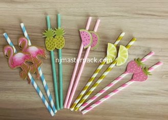 China 100% Biodegradable Eco-friendly FDA  approved Party paper drinkingstraws supplier